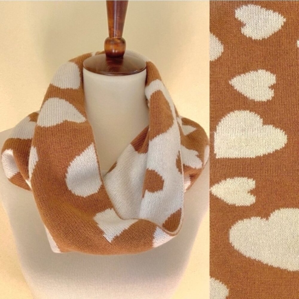J.Crew Heart Reversible Infinity Scarf